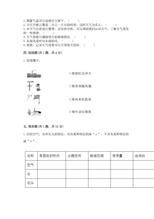 教科版小学三年级上册科学期末测试卷（巩固）.docx