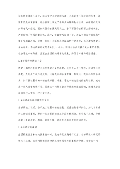 分析桥梁养护存在的问题及改进措施窦守章.docx