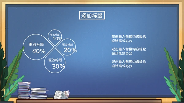 可爱的课堂暑假班招生啦教学班代表通用PPT模板