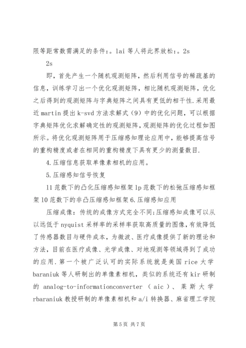 读焦李成压缩感知回顾与展望有感.docx