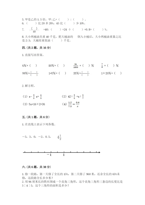 人教版六年级数学小升初试卷精品【典优】.docx