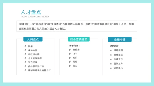 墨绿插画风人才梯队建设与人才培养模板