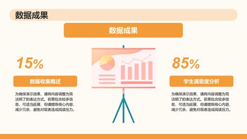 橙色插画风大学生小组作业汇报PPTPPT模板