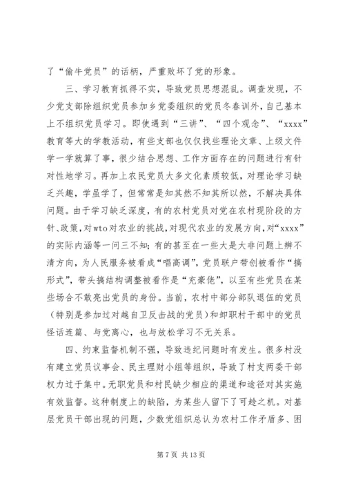 对乡党员队伍状况的调查与思考.docx