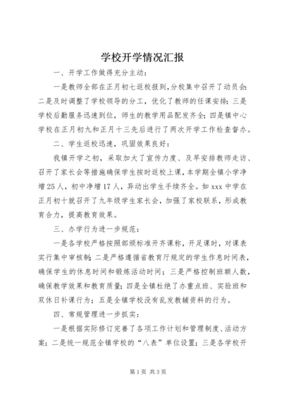 学校开学情况汇报.docx