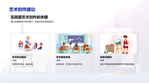 艺术创作教学PPT模板