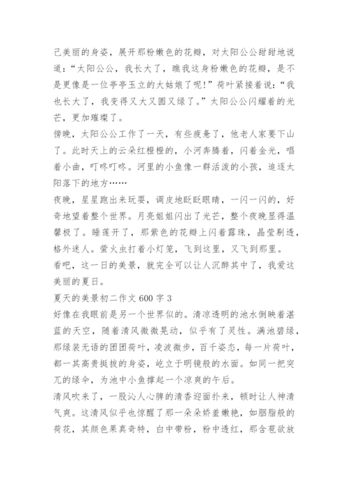 夏天的美景初二作文600字七篇.docx