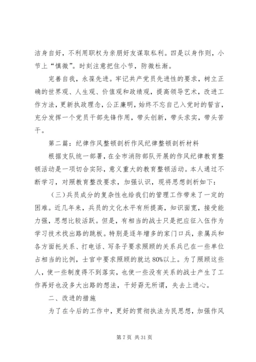 作风大整顿剖析材料.docx