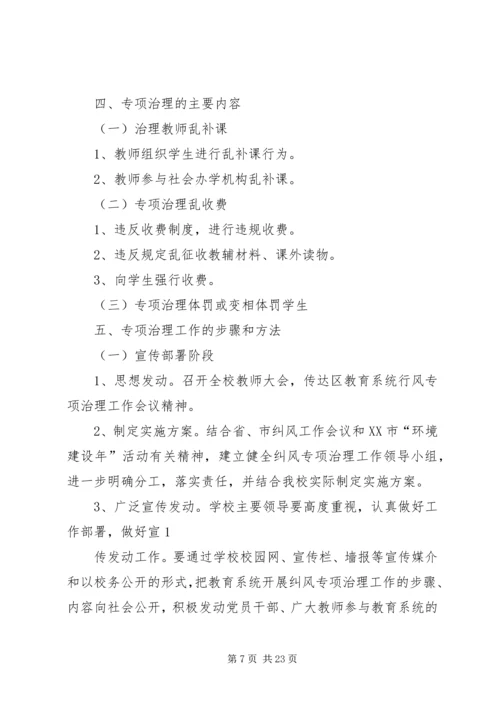 行风建设专项治理工作实施方案.docx