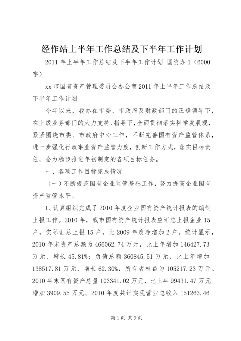 经作站上半年工作总结及下半年工作计划 (3).docx