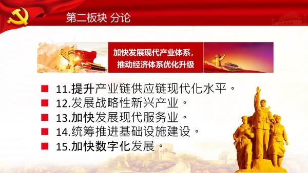 学习第十四个五年规划和2035年远景目标要点解读PPT模板