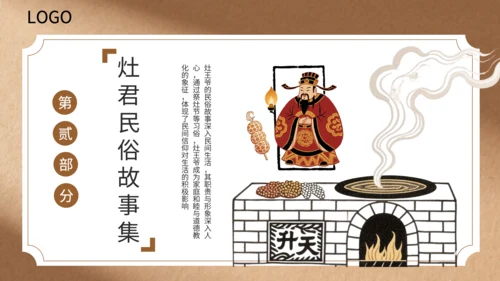 黄色中国风灶王爷中的民俗故事与文化解读PPT