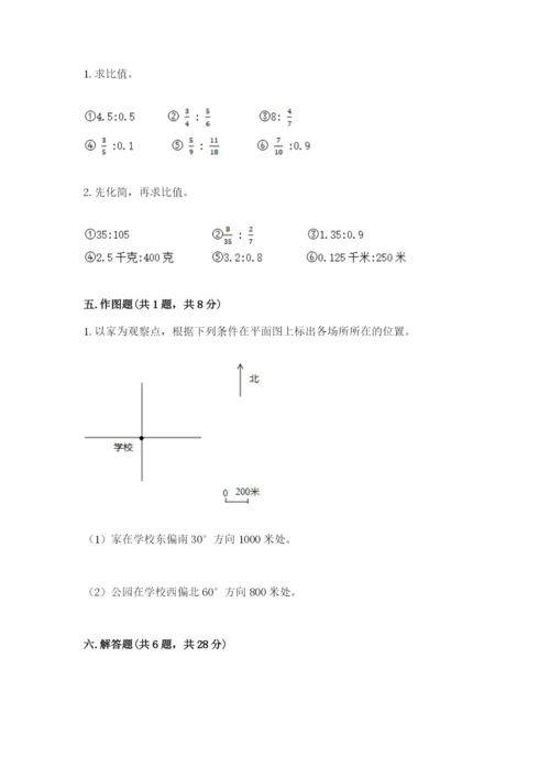 小学数学六年级上册期末测试卷（综合题）word版.docx