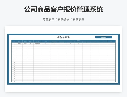 公司商品客户报价管理系统