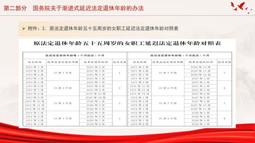 全国人大常委会关于实施渐进式延迟法定退休年龄的决定专题党课PPT
