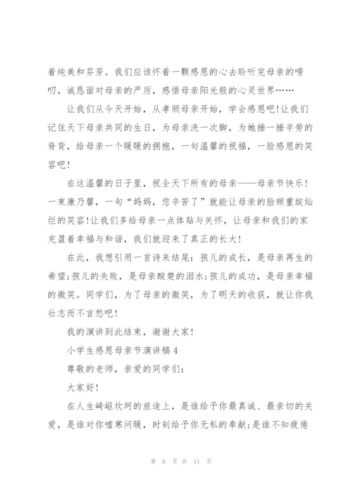 小学生感恩母亲节演讲稿5篇.docx