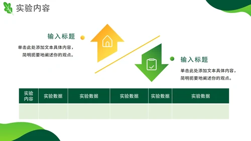 渐变绿色实景农业项目实验报告PPT模板