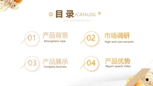 清新时尚公司产品介绍宣传PPT动态