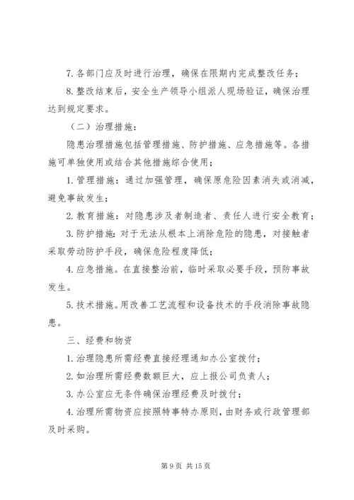 隐患排查治理方案20XX年.docx