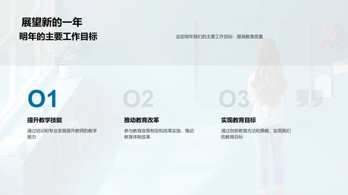 教务工作年终总结PPT模板