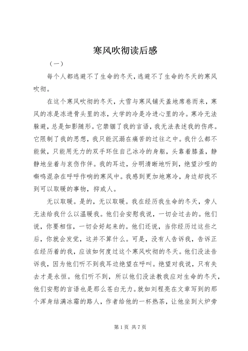 寒风吹彻读后感.docx