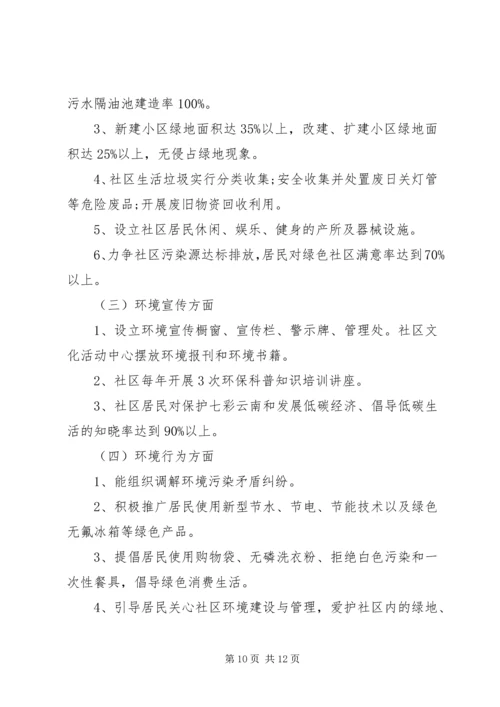 绿色社区工作计划2篇.docx