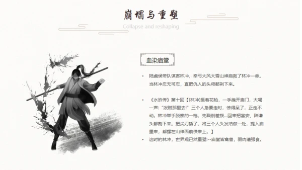 《水浒传》林冲人物介绍通用PPT模板