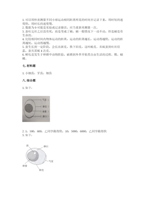 教科版小学科学三年级下册 期末测试卷word版.docx