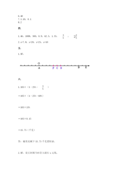 山西省【小升初】2023年小升初数学试卷【全国通用】.docx