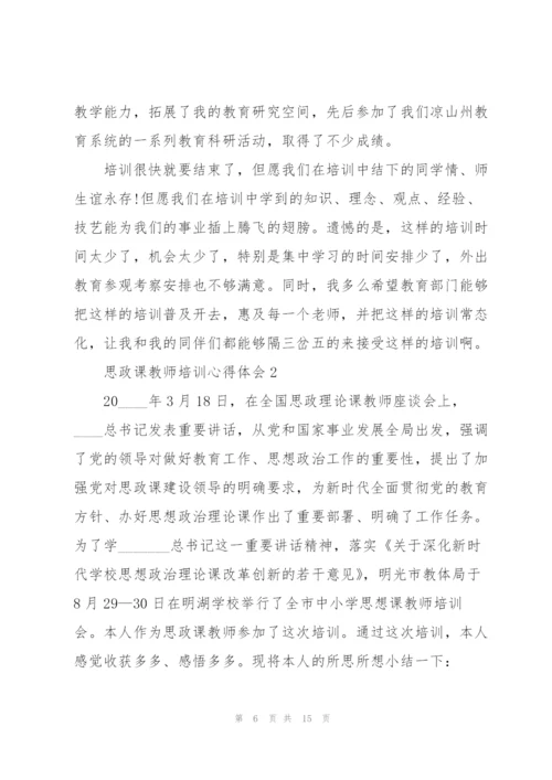 思政课教师培训心得体会5篇.docx