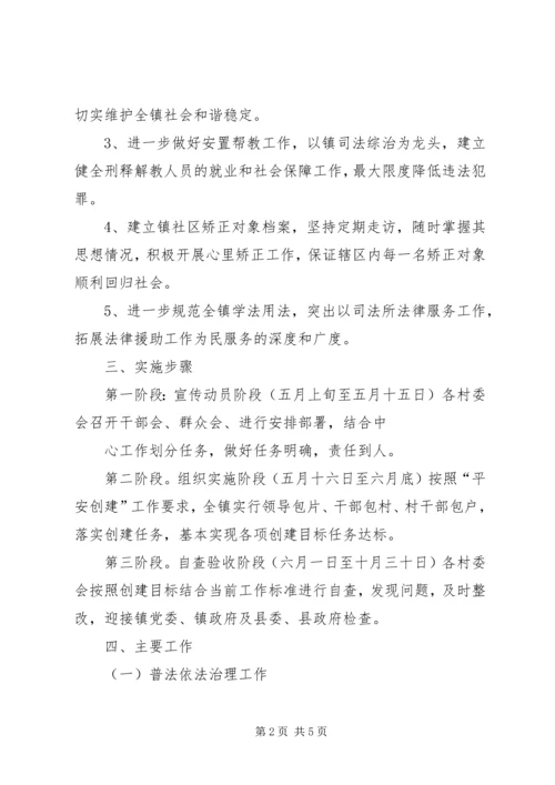 虎形山关于开展创建平安乡镇活动的实施方案 (2).docx