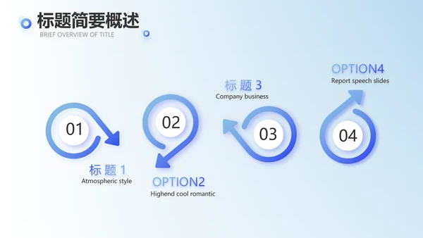 蓝色创意终工作总结PPT
