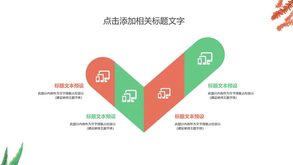 多肉植物清新述职报告动态PPT模板