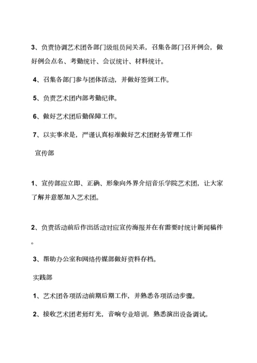 学校艺术团专项规章新规制度.docx