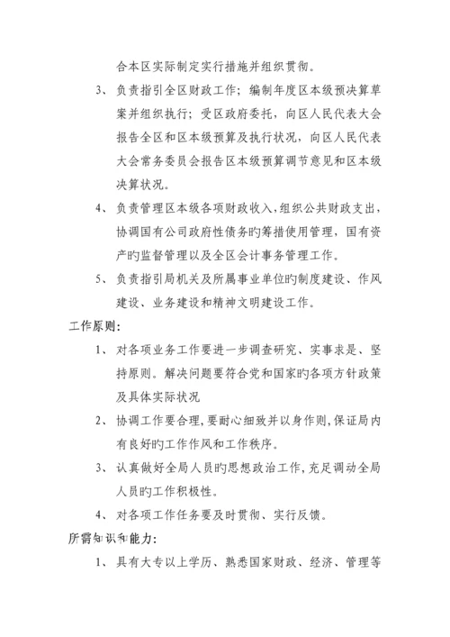 人力资源厦门市海沧区财政局职位专项说明书.docx