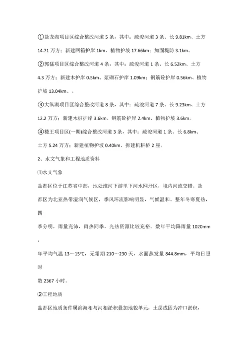 中小河流综合整治和水系连通试点施工方案.docx