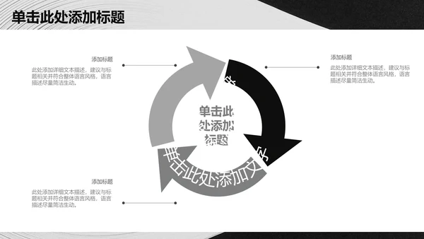 抽象质感大气商务工作总结通用PPT模板
