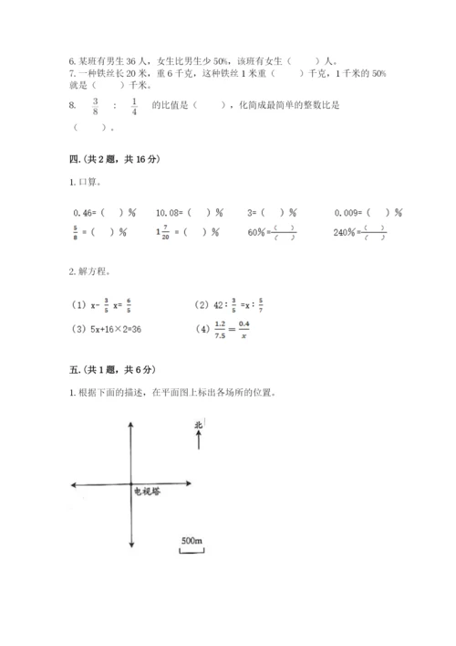 苏教版六年级数学小升初试卷【考试直接用】.docx