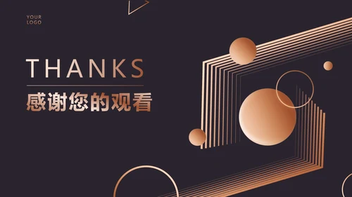 奢华商务线性空间总结汇报PPT模板