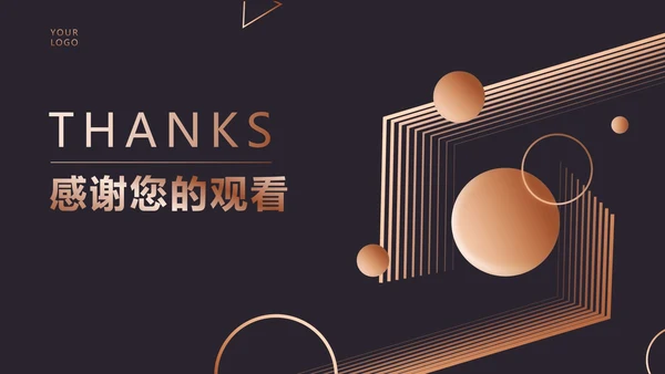 奢华商务线性空间总结汇报PPT模板