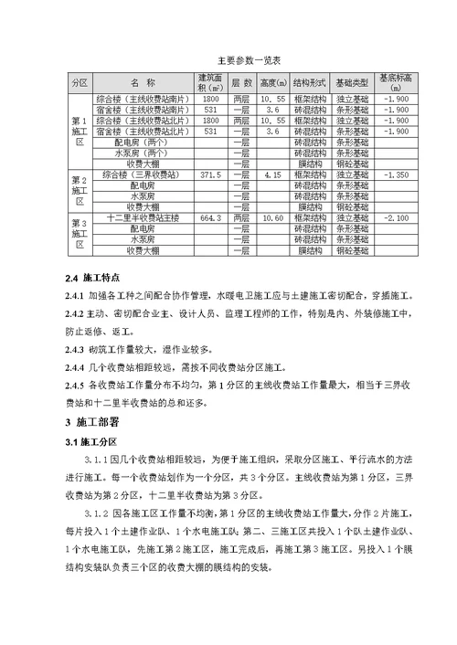 蚌宁高速公路来明段房建工程施工组织设计