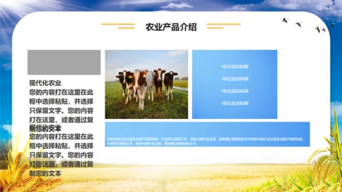 农业项目招商融资报告通用PPT模板