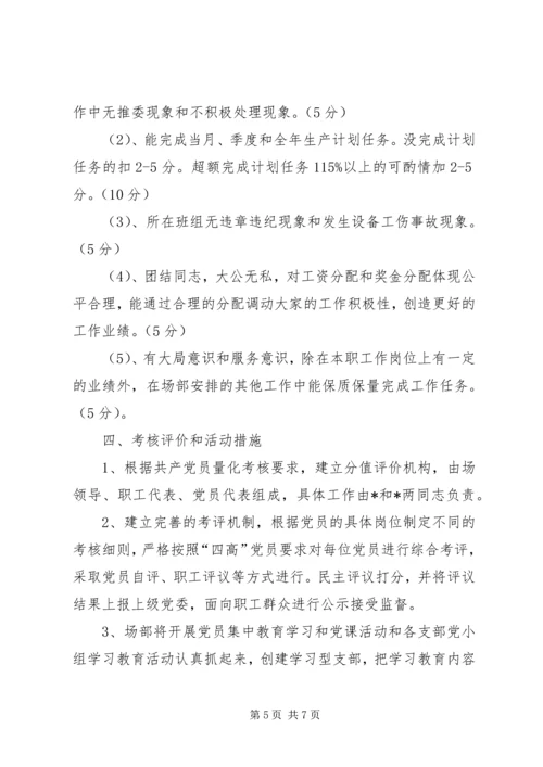 采矿场争做四高党员实施方案.docx