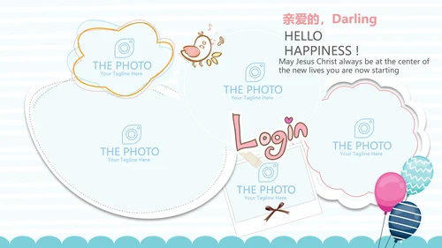 精美BABY卡通母婴婴儿主题年终工作总结动态PPT