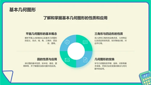 蓝色卡通风小学数学教学课件PPT模板