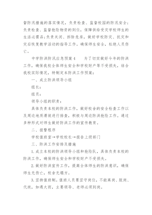 中学防洪防汛应急预案.docx