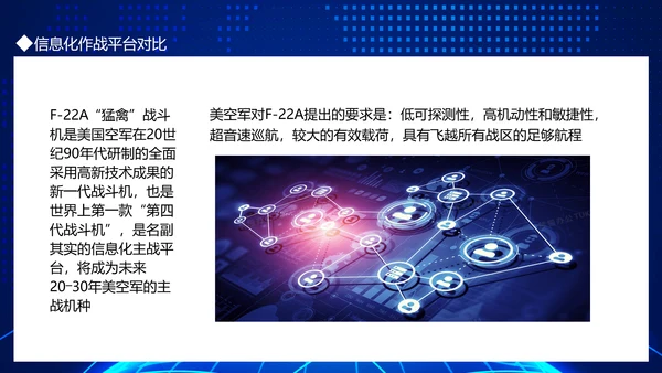中外信息化作战平台对比动态PPT模板
