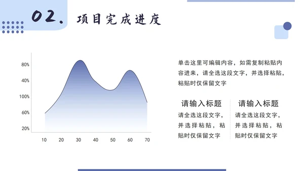 紫色简约项目总结汇报PPT模板