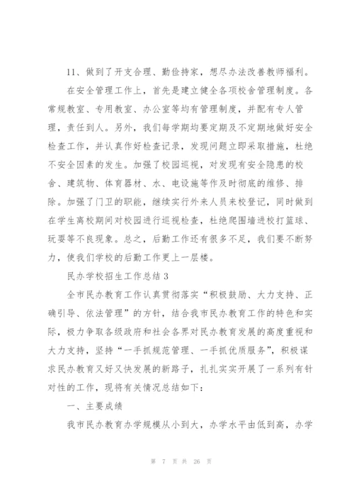 民办学校招生工作总结5篇.docx