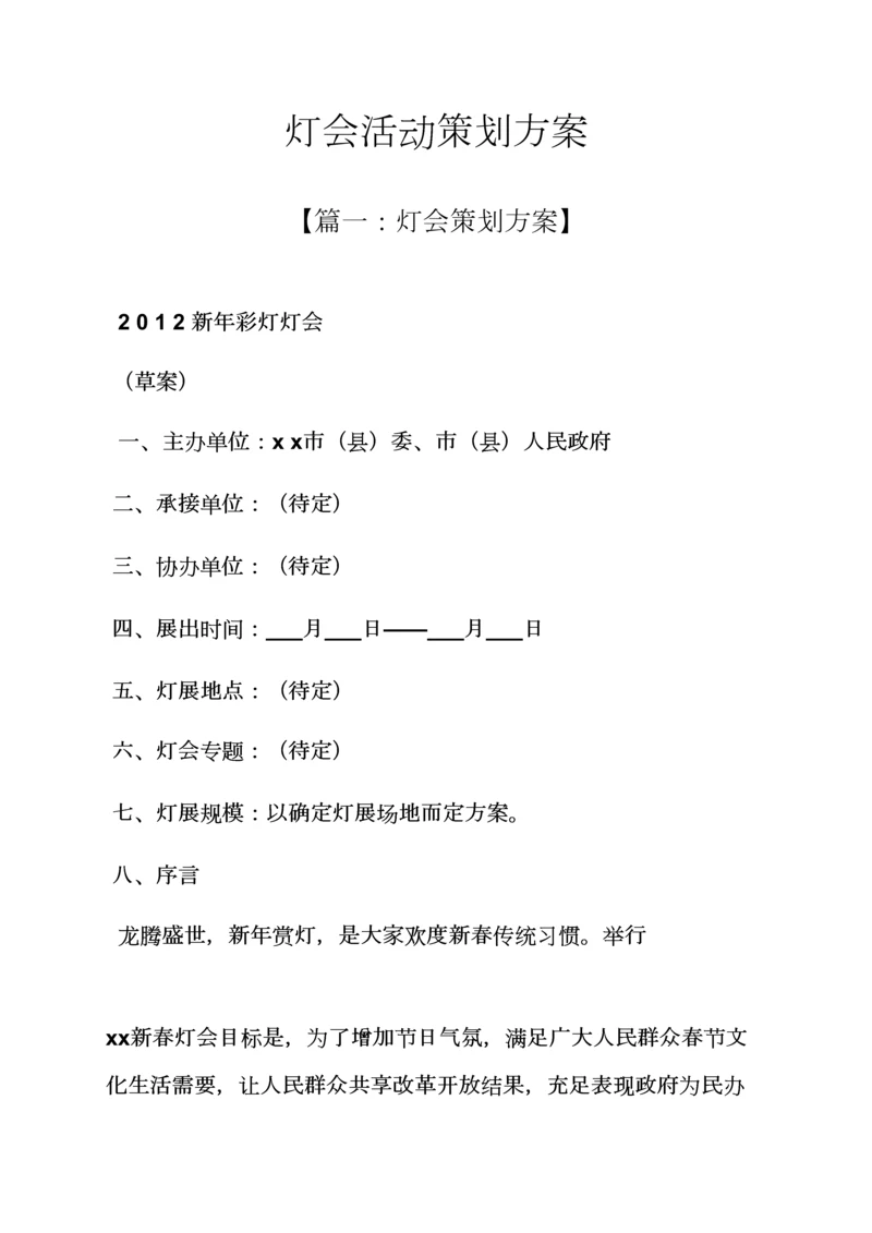 灯会活动专业策划专项方案.docx